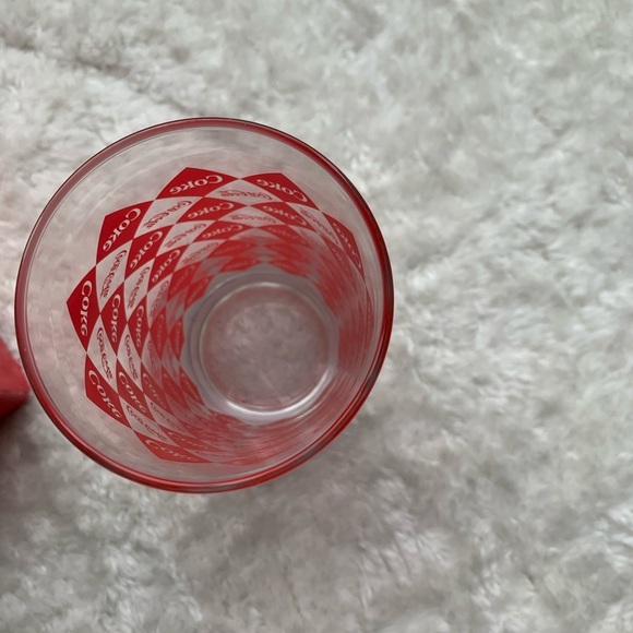 Coca Cola Red Logo Set of 4 Glassware - Picture 4 of 6